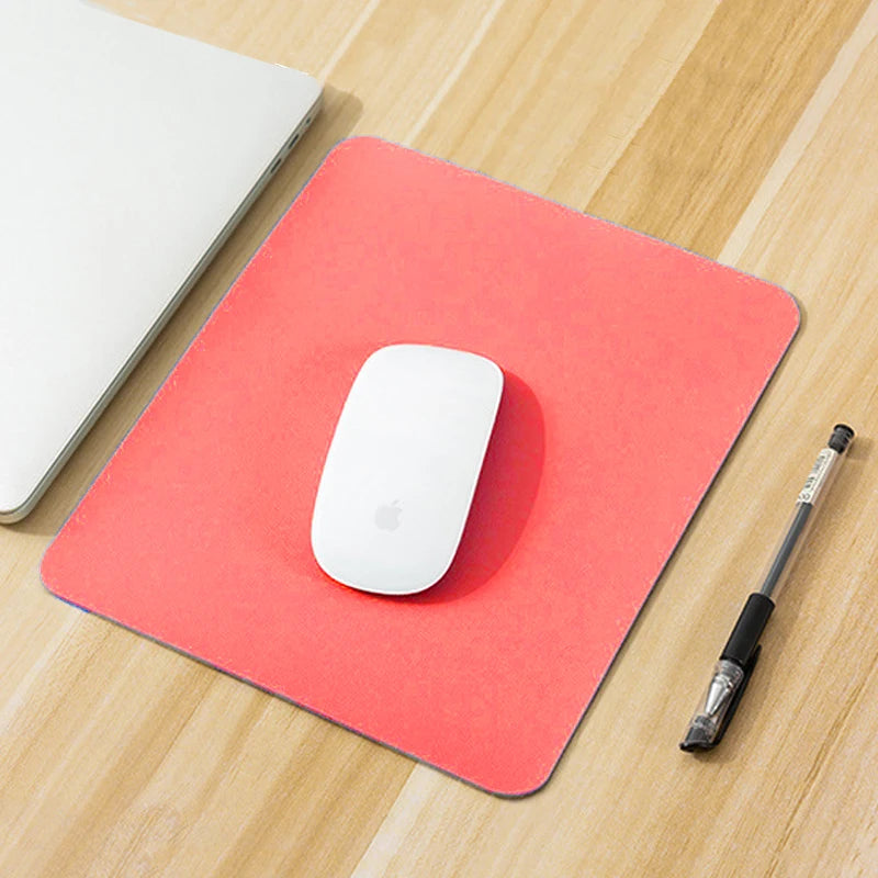 Small PU Mouse Pad Non-Slip Gaming Desktop New Leather Mouse Pad Waterproof Anti-Scratch Easy To Clean Mat For PC Laptop Desktop