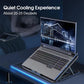 Laptop Cooling pad for 12-17 Inch Laptop Cooler Stand, 6 quiet fans, 5 Angle Adjustable with phone holder